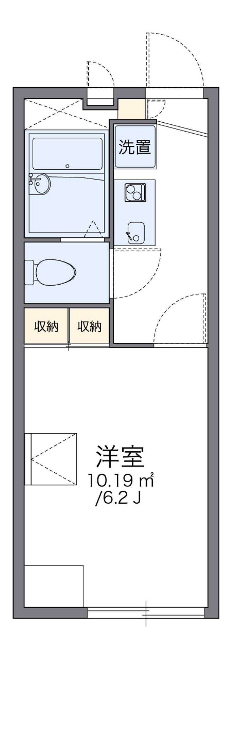 レオパレス糸田橋南 間取図