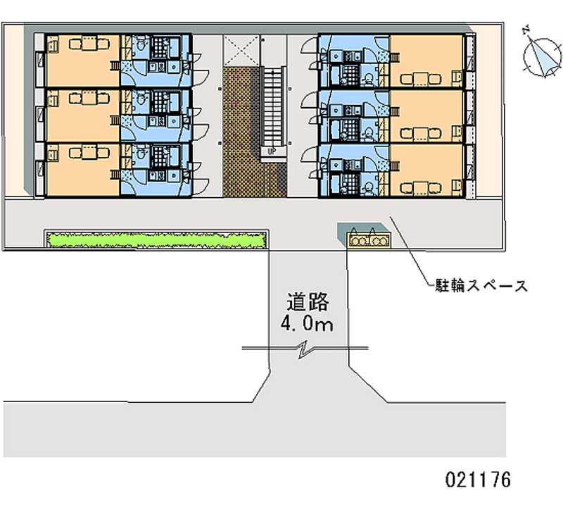 レオパレスクレール福田 区画図