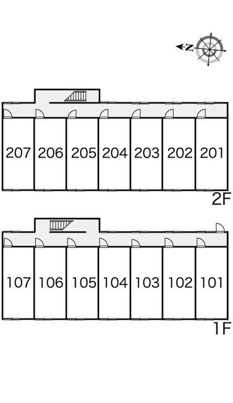 レオパレスサンフラワー 間取り配置図