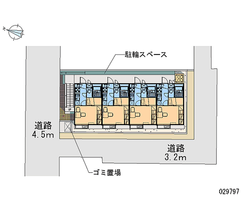 レオパレスメゾン　ポムスリーズ 区画図