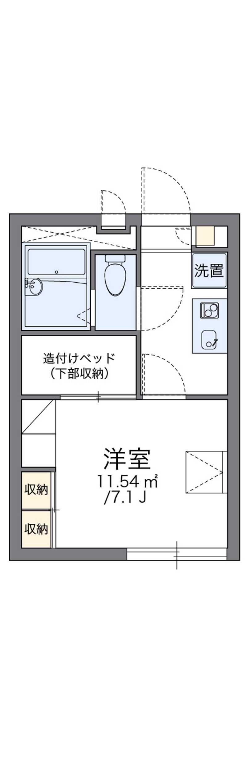 レオパレス華 間取図