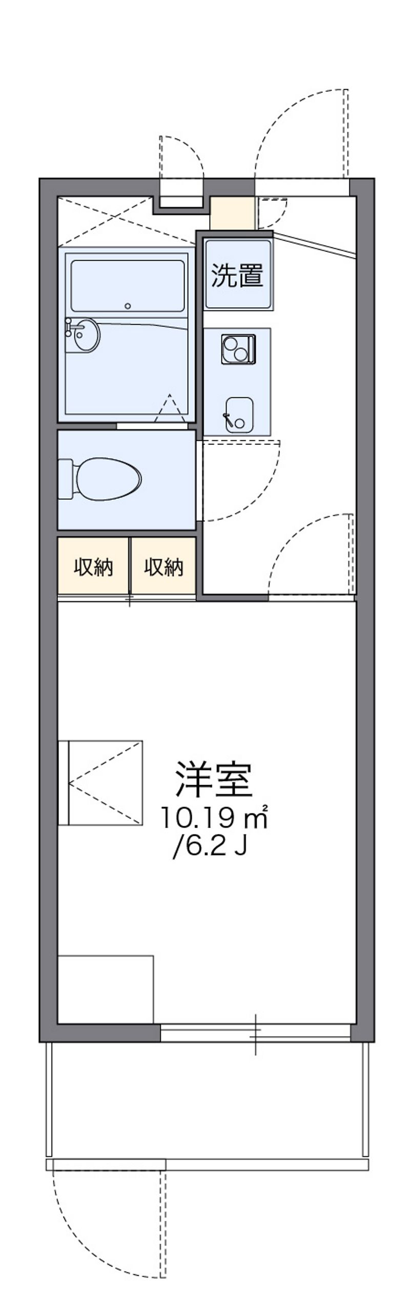 レオパレスパーシモンⅠ 間取図