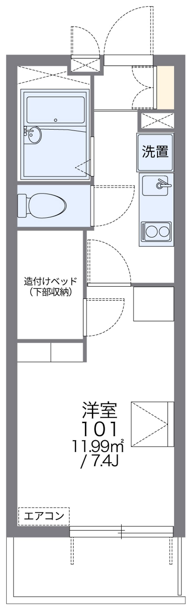 レオパレスＹＯＳＨＩＫＯ 間取図