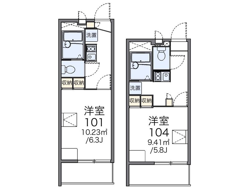 レオパレスグランデⅢ 間取図