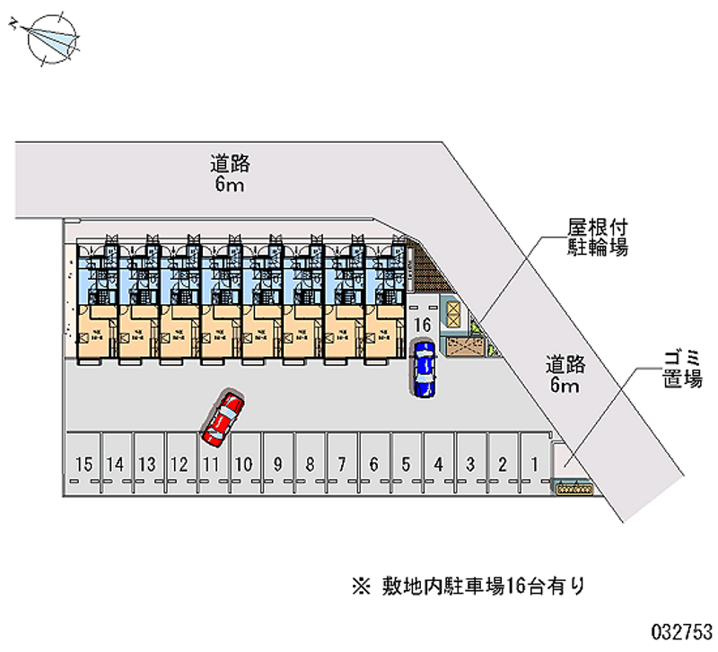 レオパレスユノ 月極駐車場