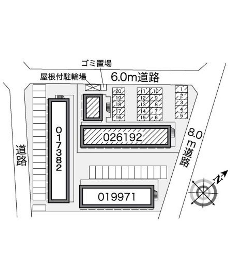 レオパレスブラン 駐車場