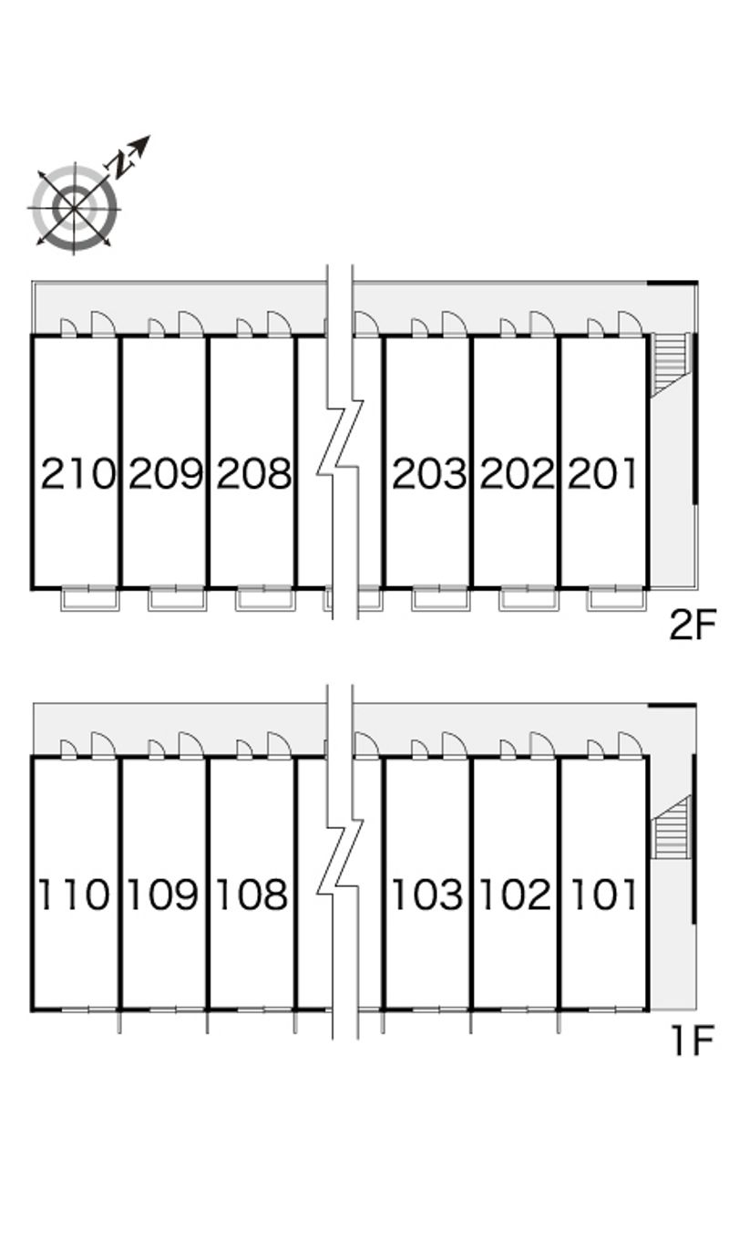 レオパレス清住 間取配置図
