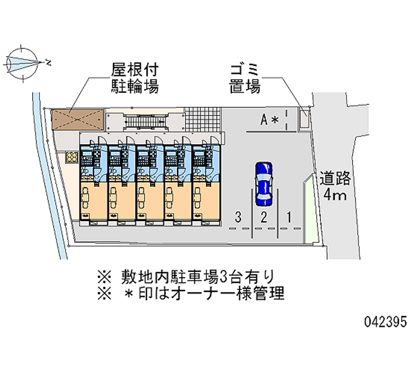 レオパレスレイクホライズンⅡ 区画図
