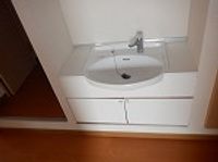 レオパレスフラワー開成 洗面台