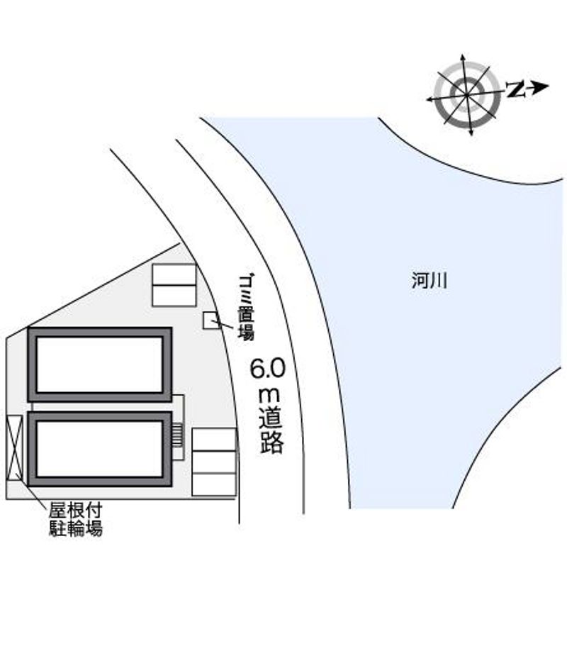 レオパレスドリーム杭全 配置図