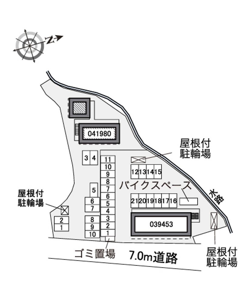 レオパレスピースフル 配置図