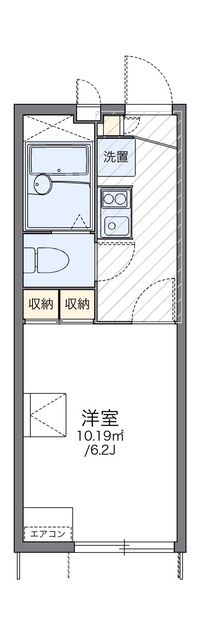 レオパレス弥勒寺Ⅱ 間取り図