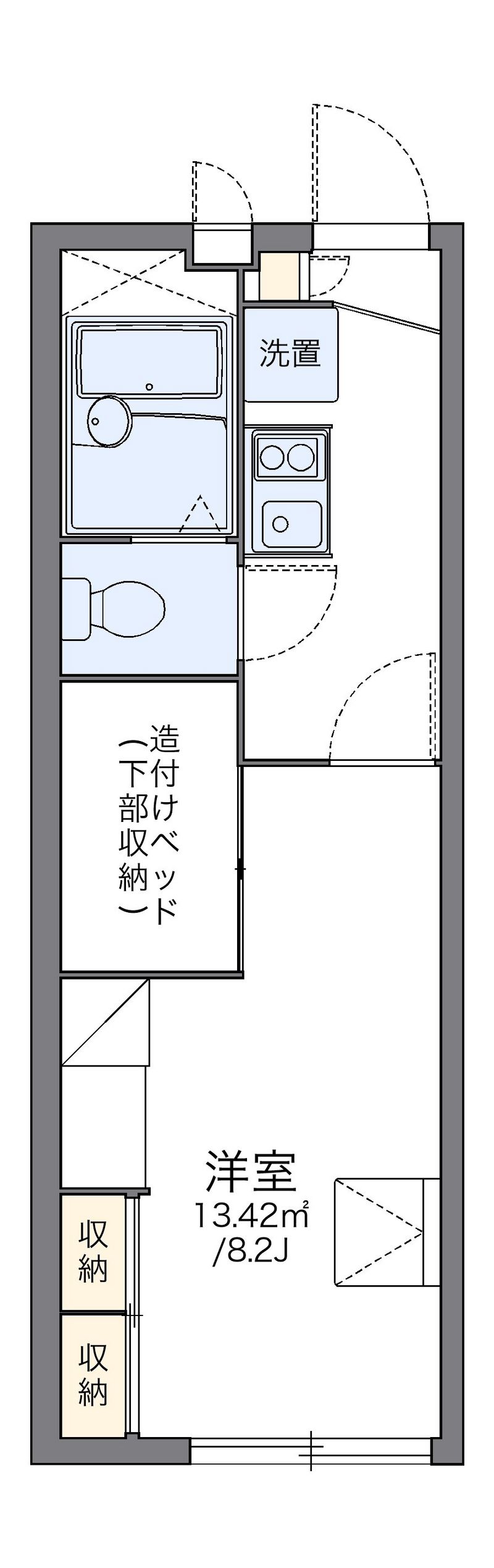 レオパレス北巽駅西 間取図