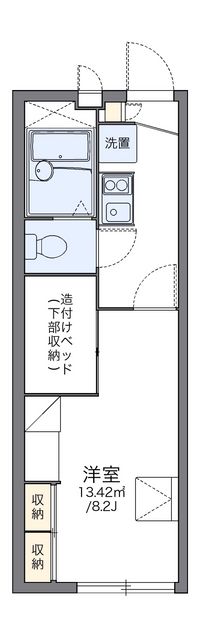 レオパレス北巽駅西 間取り図