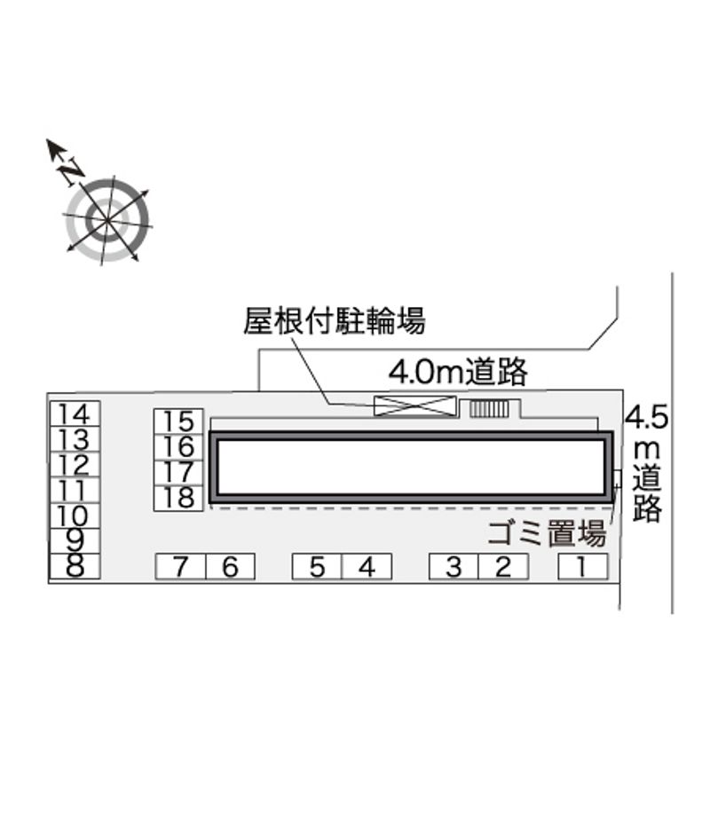 レオパレス葉月 配置図