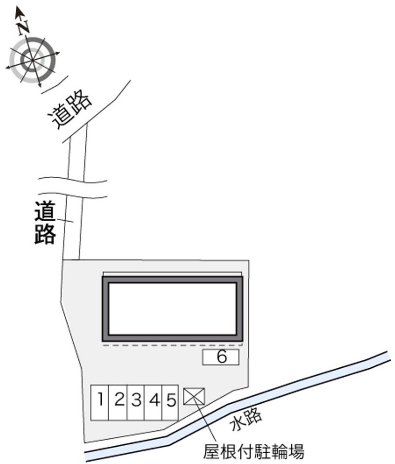 レオパレス門池Ⅳ 配置図