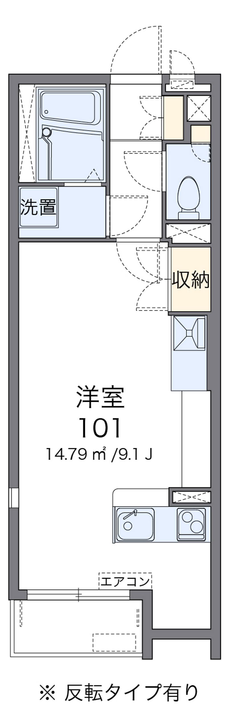 ミランダパレスアニマル２１Ｓ 間取図