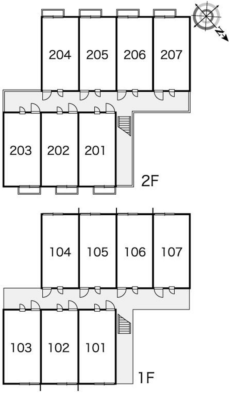 レオパレスｗｅｓｔ 間取配置図