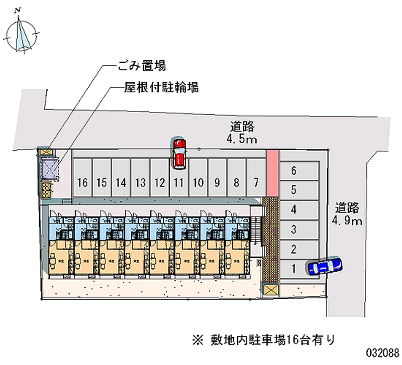 レオパレスメゾンド　中央 月極駐車場