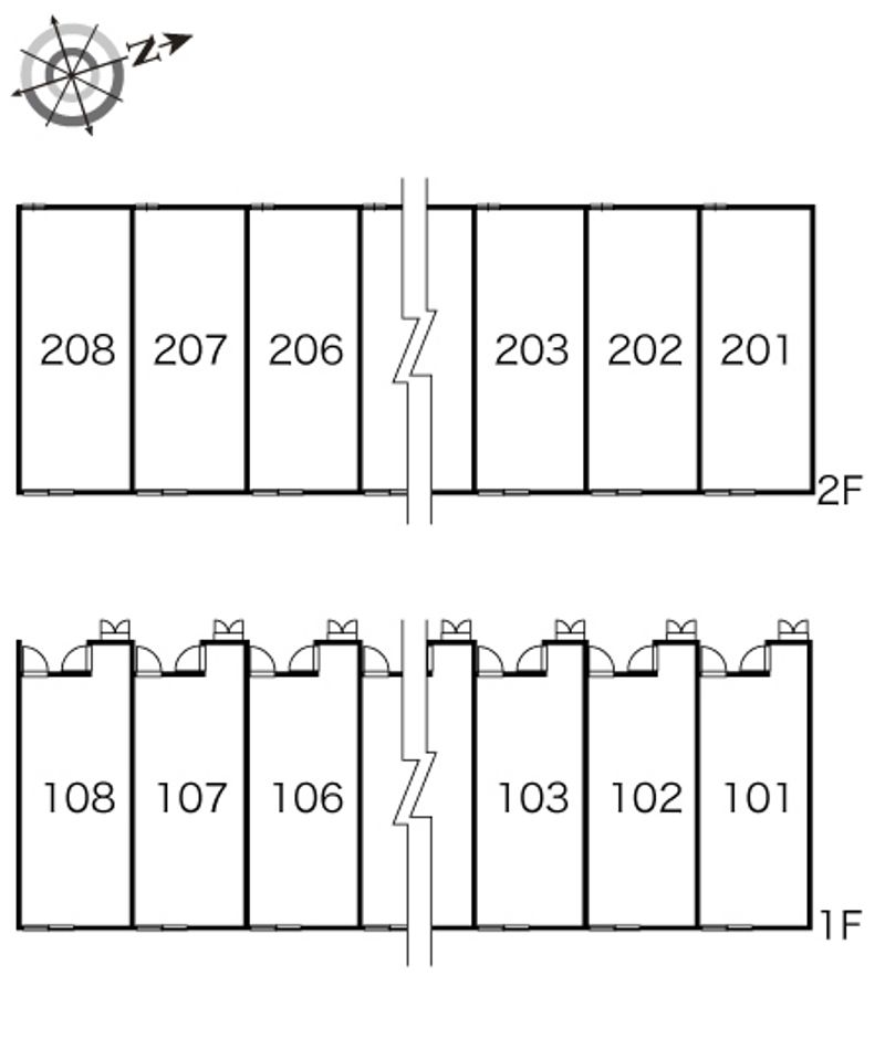 レオパレスエトワール 間取配置図