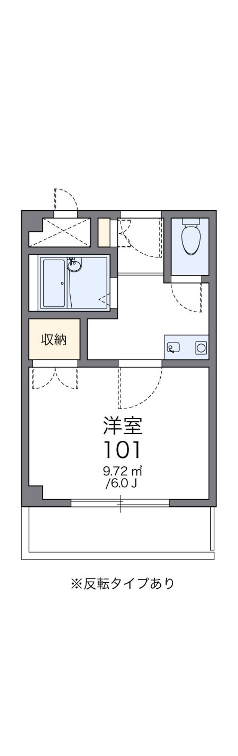レオパレス花つるみⅡ 間取図