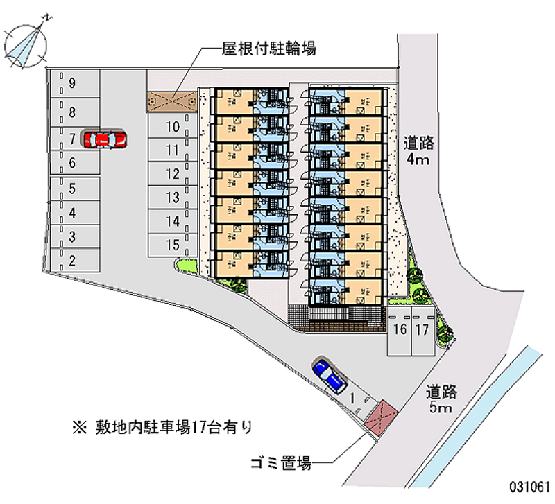 レオパレス楓 月極駐車場