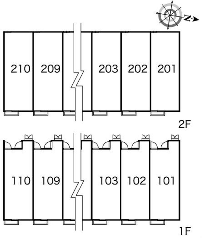 レオパレスレーブシャト− 間取配置図