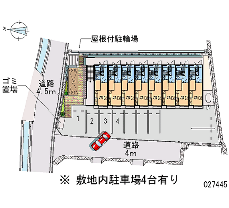 27445 Monthly parking lot