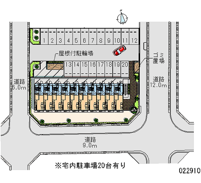 22910月租停車場