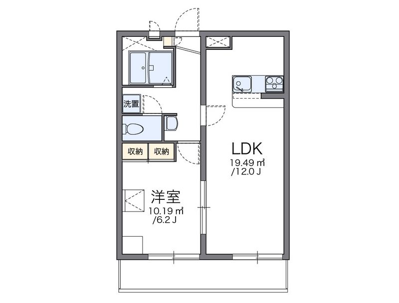 レオパレスすみだ 間取図
