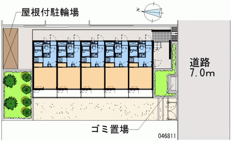 レオパレスオークザック 区画図
