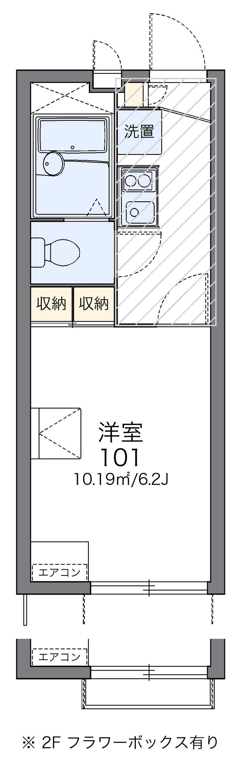 レオパレスＴＡＫＡ　イプシロン 間取図