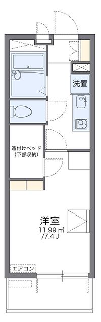 レオパレスイーストヒルズ 間取り図