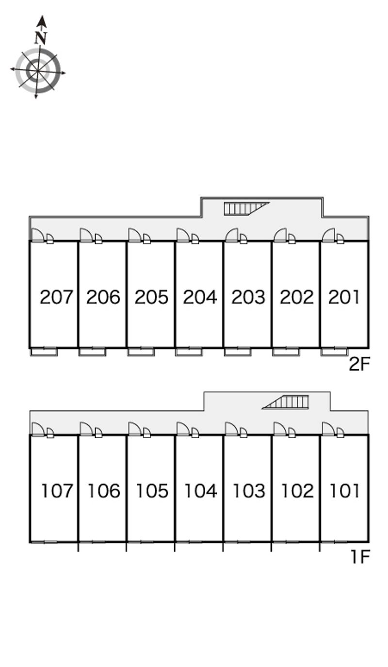 レオパレスあらた 間取配置図