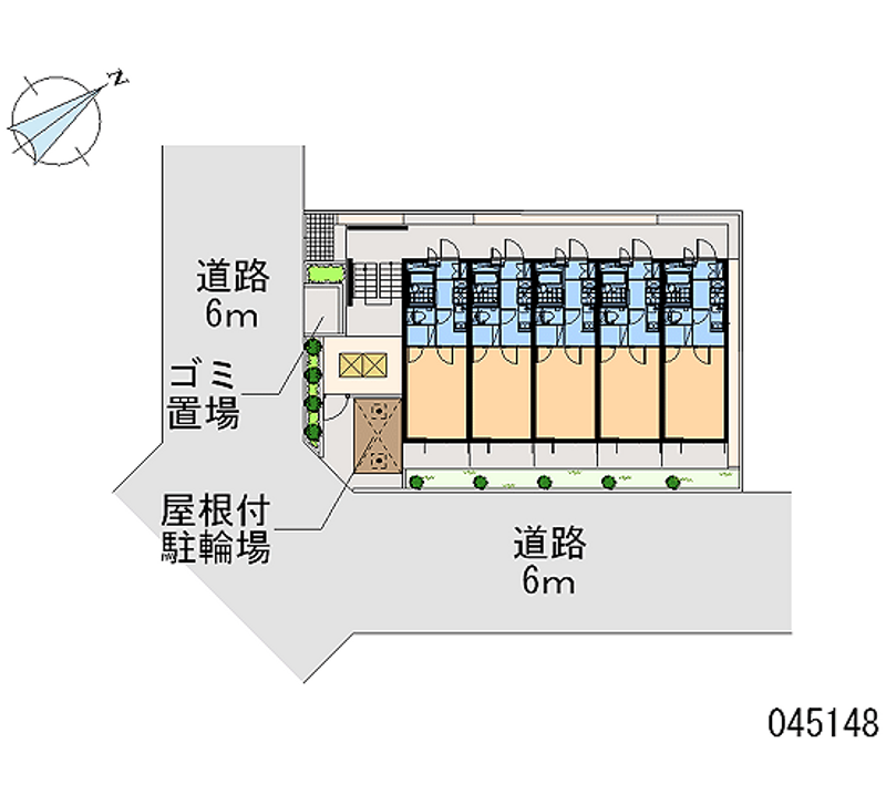 レオパレスサウス　ストリート 区画図