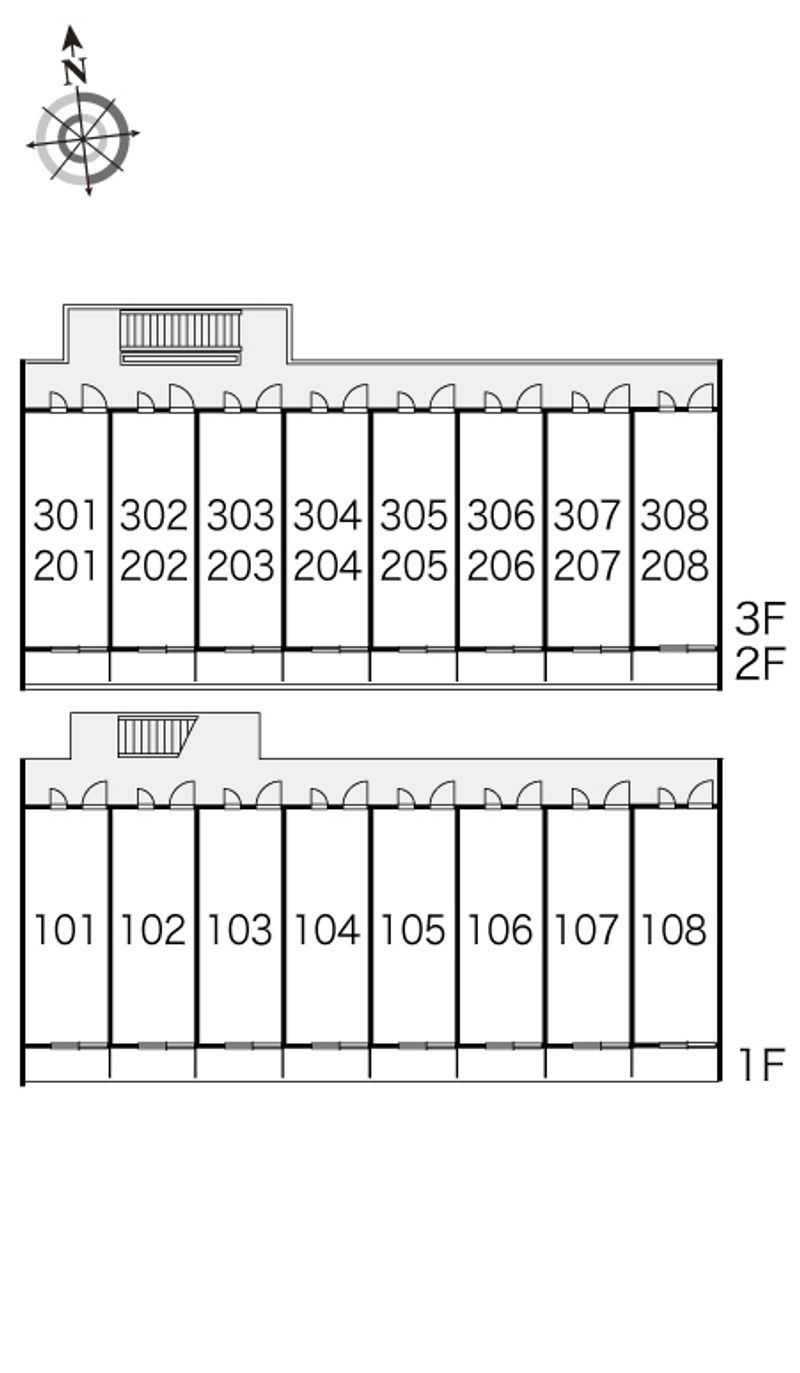 レオパレスガーデンプレイス 間取り配置図