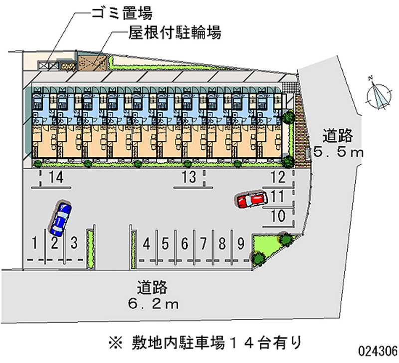 レオパレスアルエット 月極駐車場