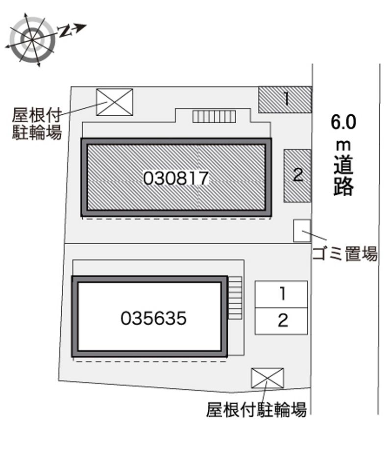 レオパレス城山 配置図