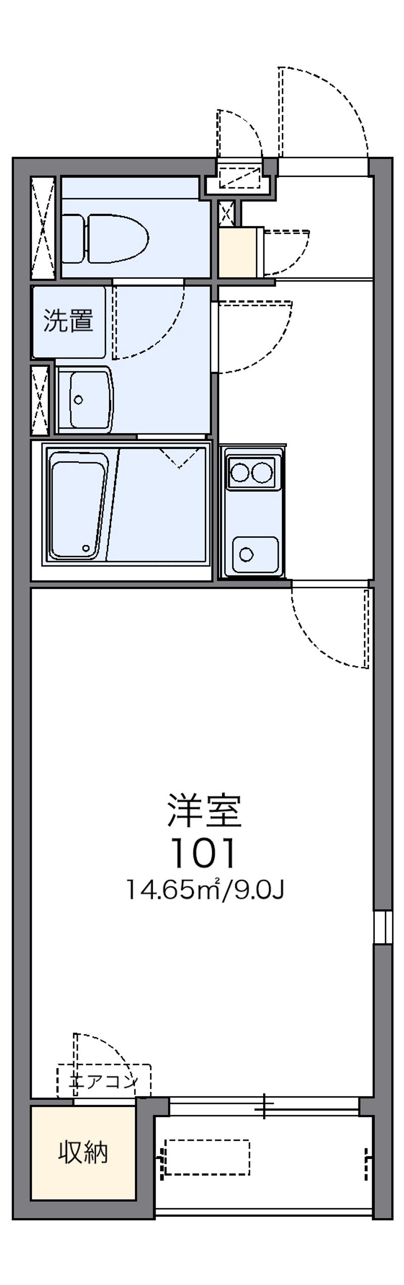 レオネクストふみつき 間取図