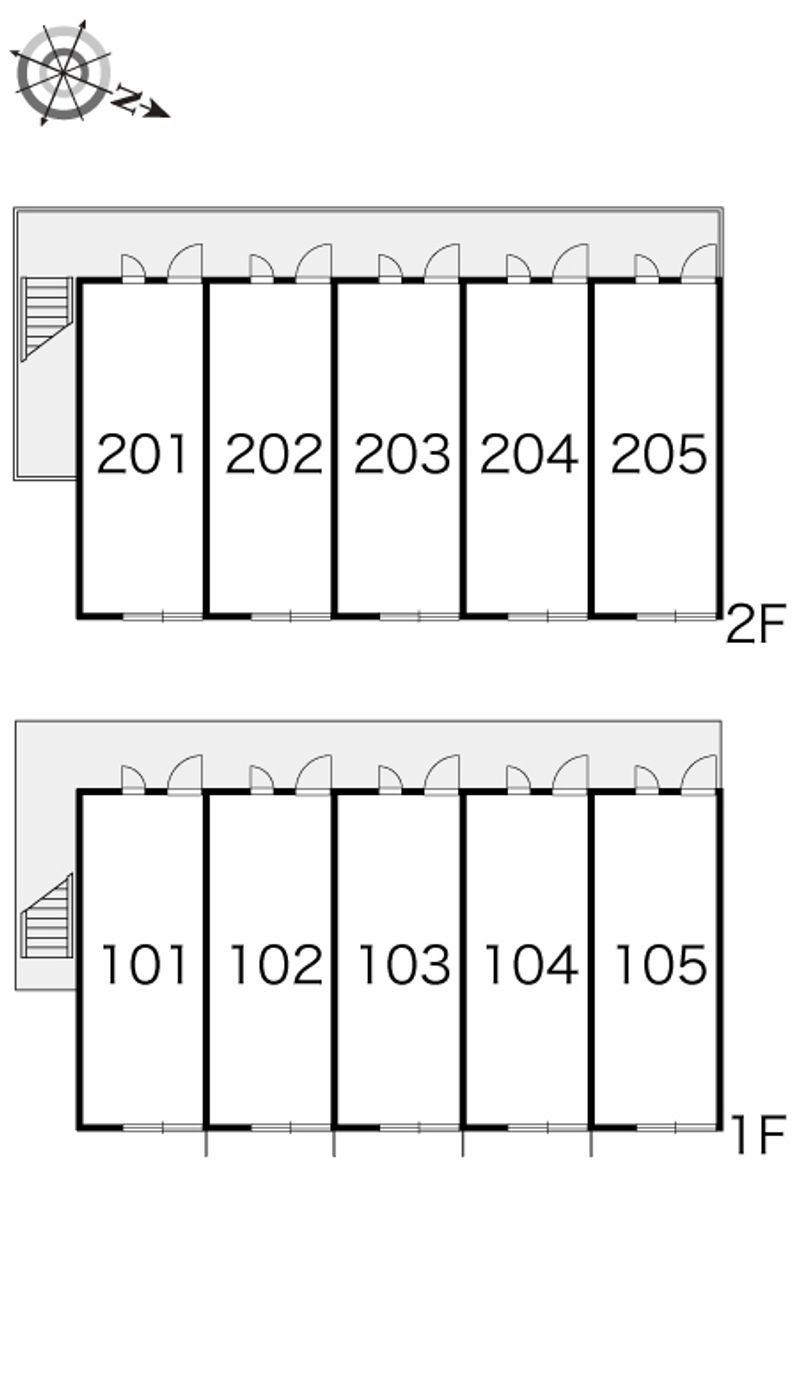 レオパレスフェリス 間取配置図