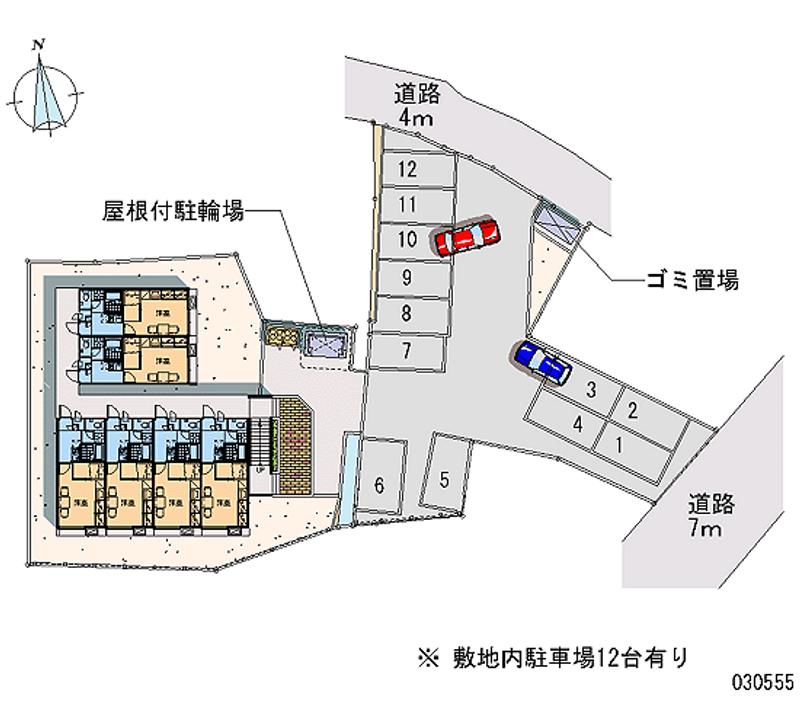 レオパレスアダージョ 月極駐車場