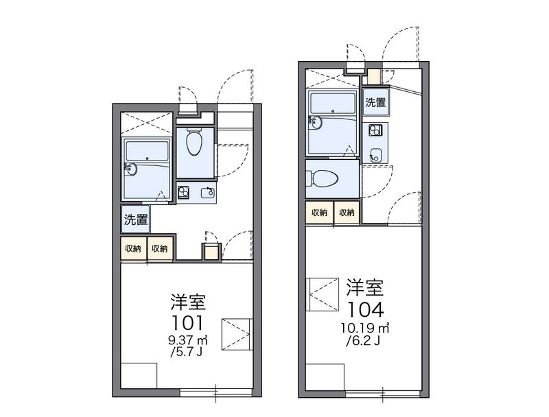 レオパレスグロリオーサ 間取図