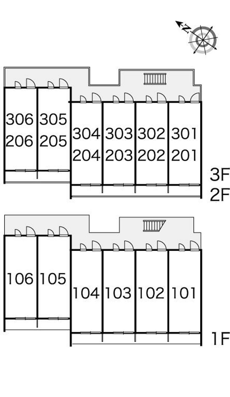 レオパレスＳＫＹ 間取配置図