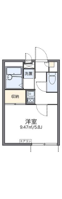 レオパレスウッドベル 間取り図