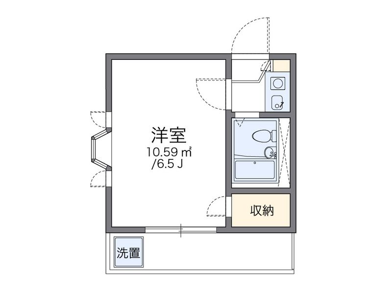 レオパレス土古第２ 間取図