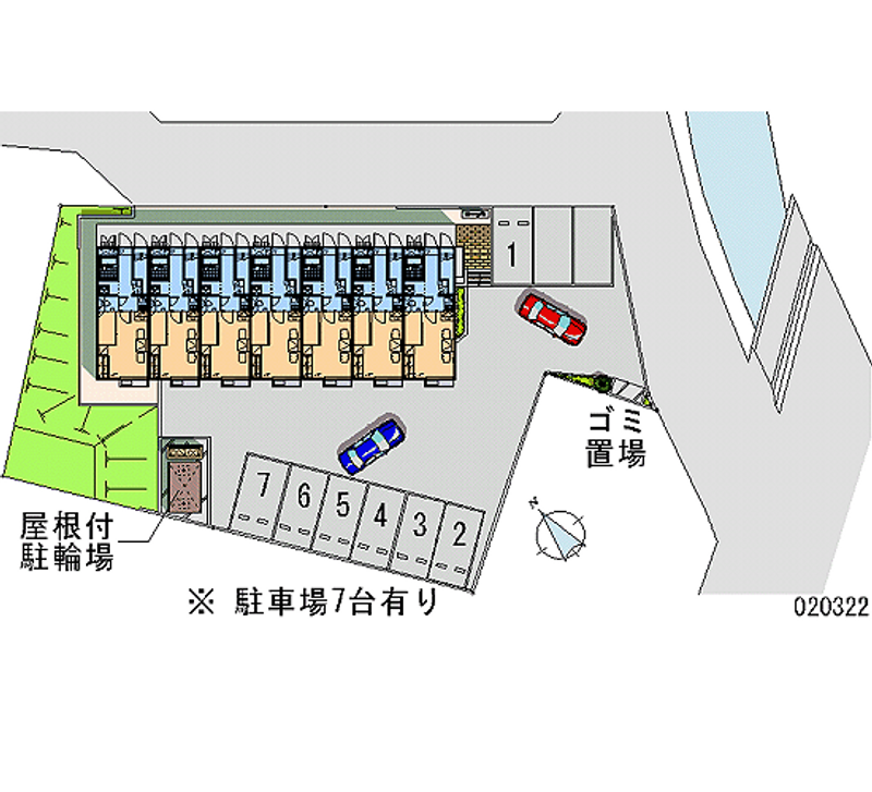 レオパレスアフロール 月極駐車場