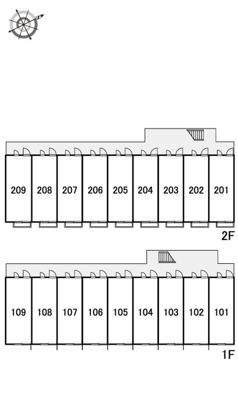 レオパレス中友５ 間取配置図