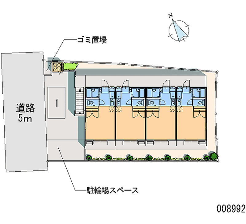 レオパレス長砂 月極駐車場