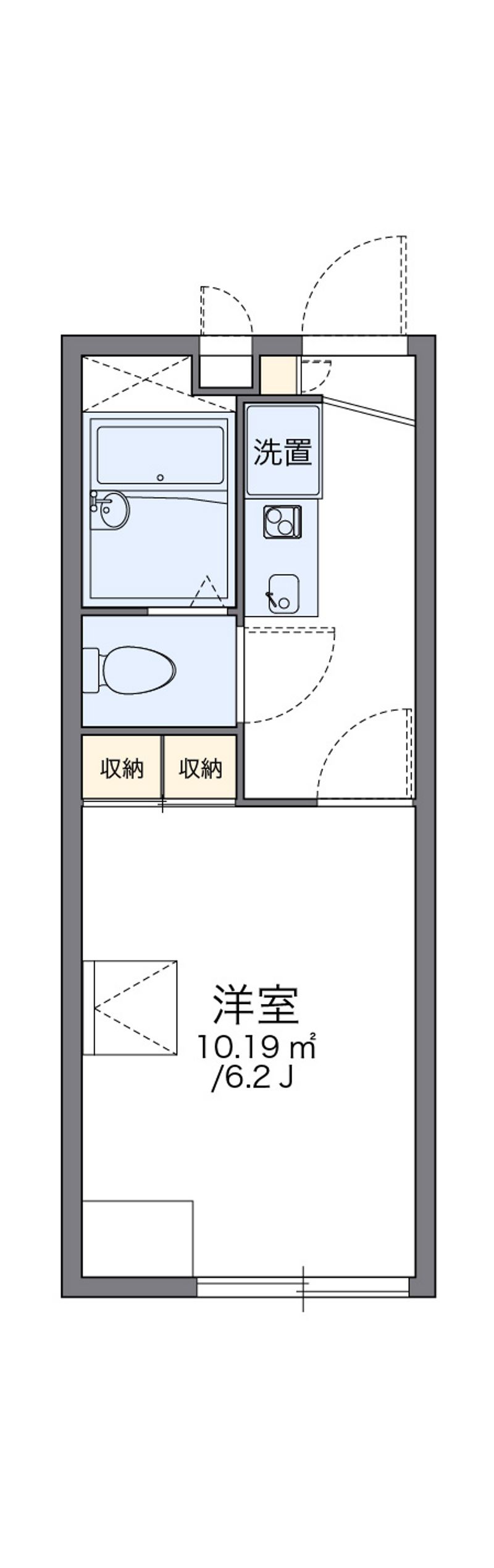 レオパレスのぎく 間取図
