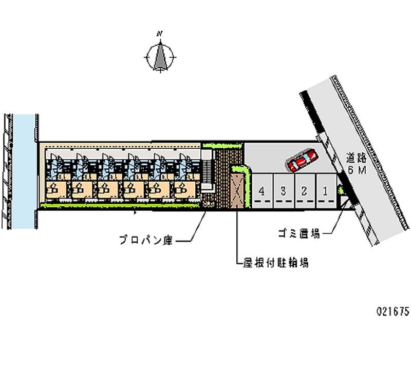 レオパレスプレジール上熊本 区画図